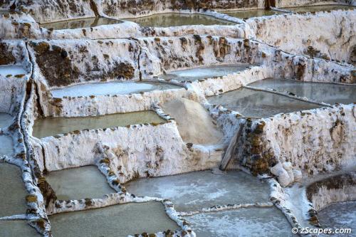 Maras salt flat parcels all less than 4 square meters and maximum of 30cm deep