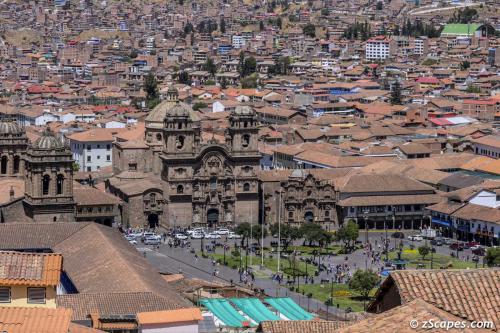 Plaza de Armas view from St. Cristobol