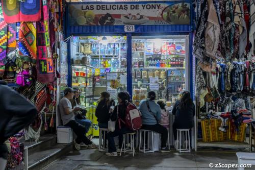 Cusco market sweet shop