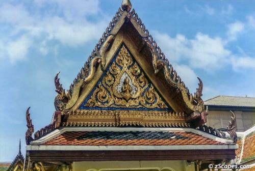 Intricit artwork in the temple