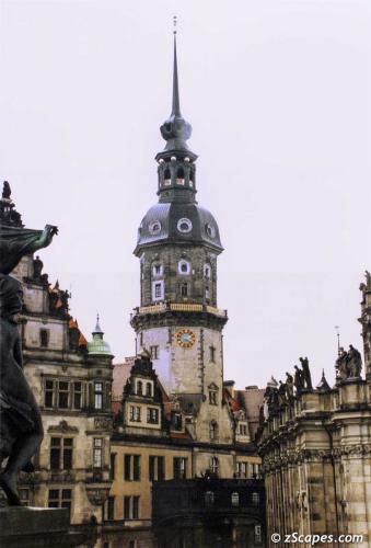 Royal Palace Clocktower in Dresden